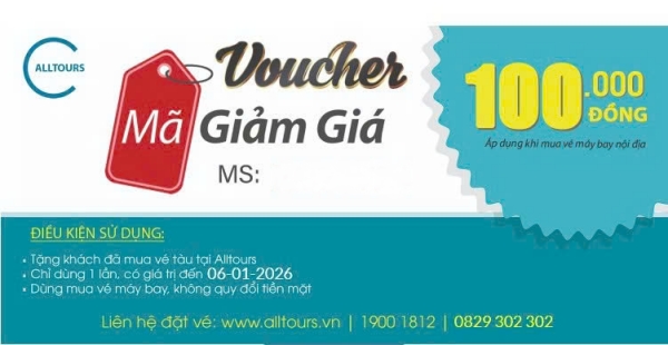 Mã giảm giá 100k khi mua vé tàu qua tổng đài 1900 636 212